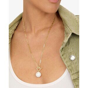 💜 Melinda Maria Hello Gorgeous Samantha Chain Necklace Gold Tone NWT